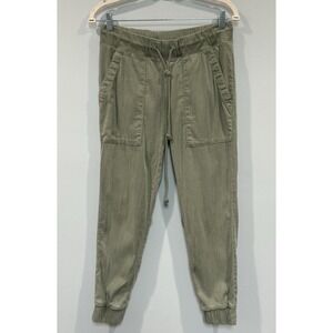 Bella Dahl Women's Pocket Joggers Size XS Pull On Green‎ Drawstring Pants